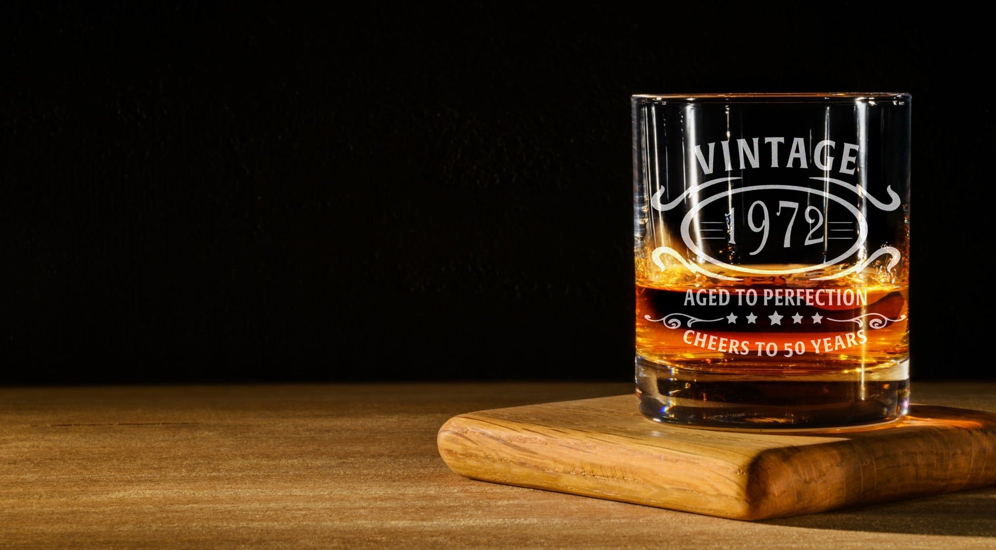 Engraved whiskey glassess