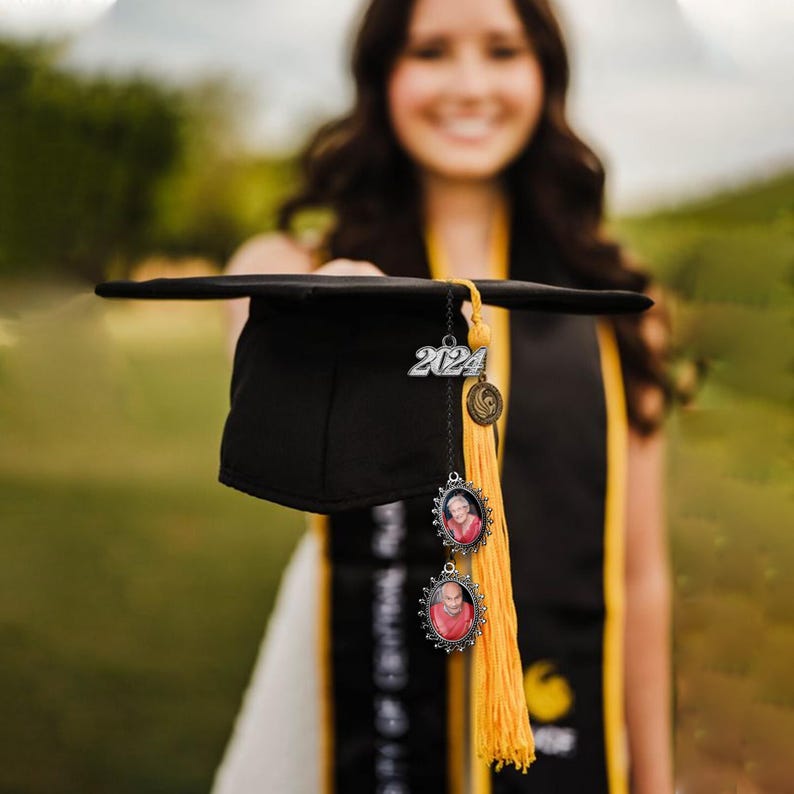 Thoughtful graduation gifts for daughter, this tassel charm adds a sentimental touch to her achievement.
