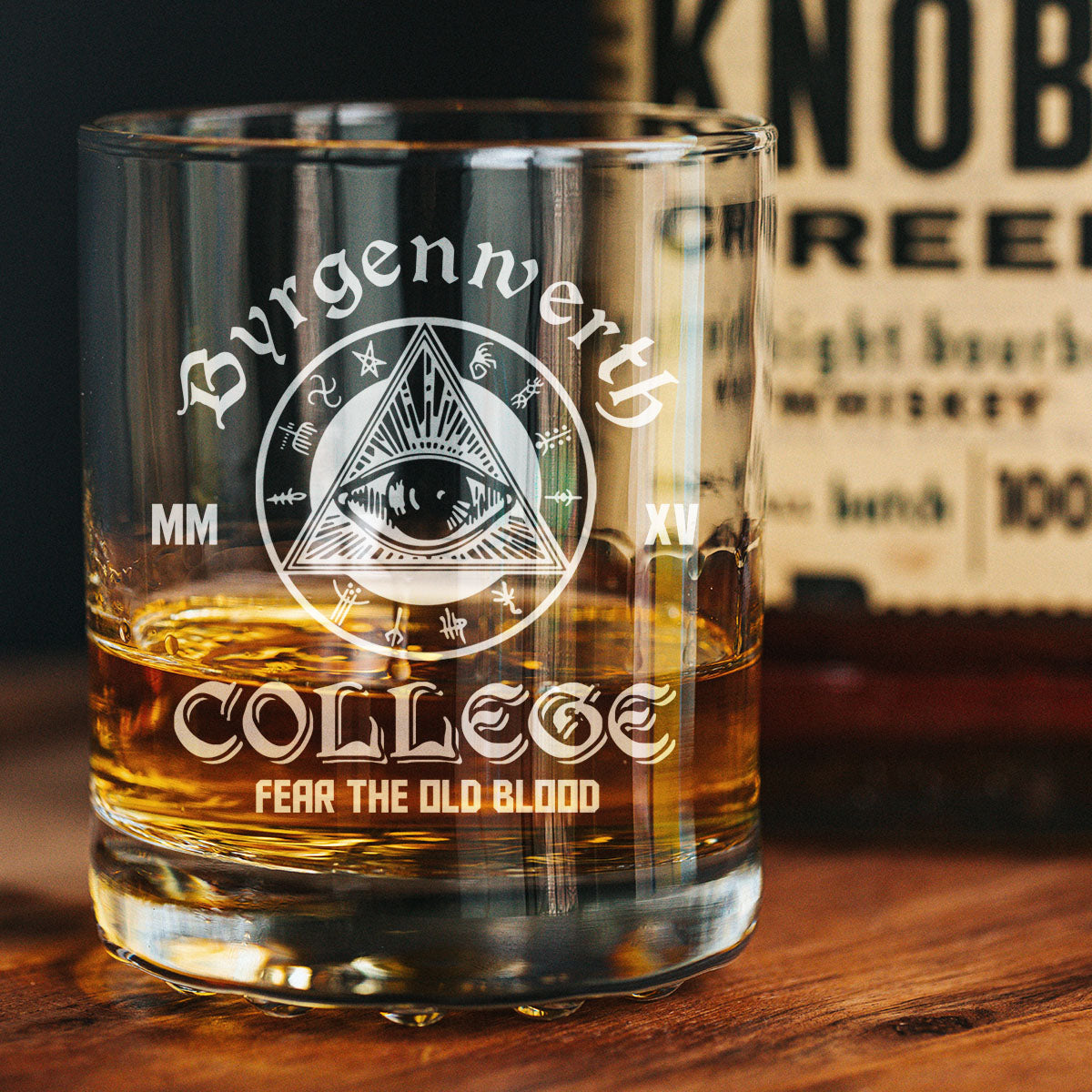 Retro Gaming Bloodborne Byrgenwerth College Whiskey Glass