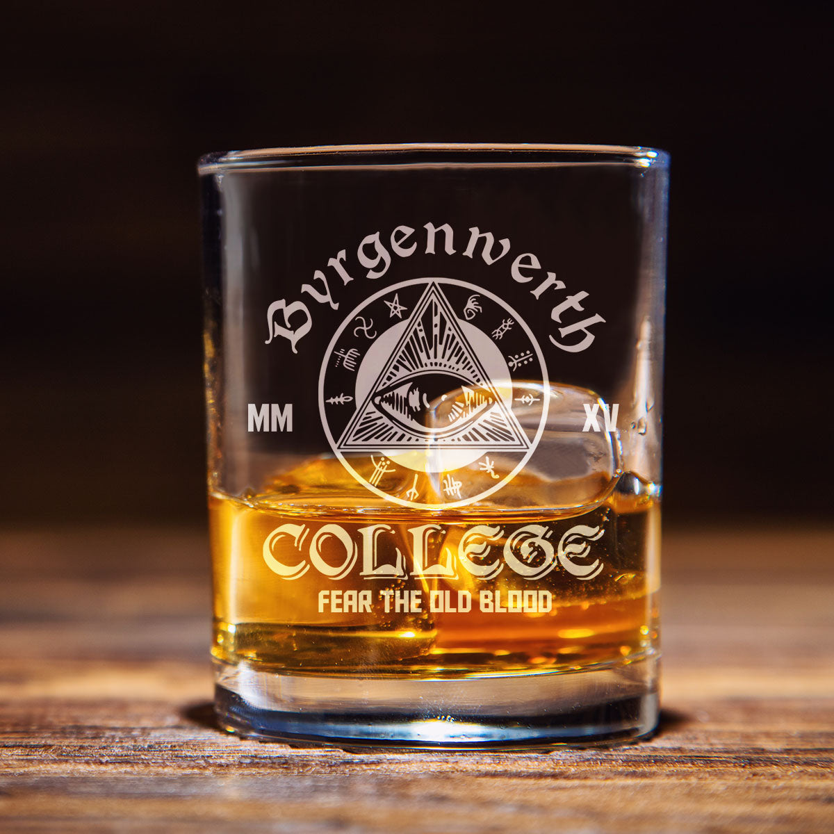 Retro Gaming Bloodborne Byrgenwerth College Whiskey Glass