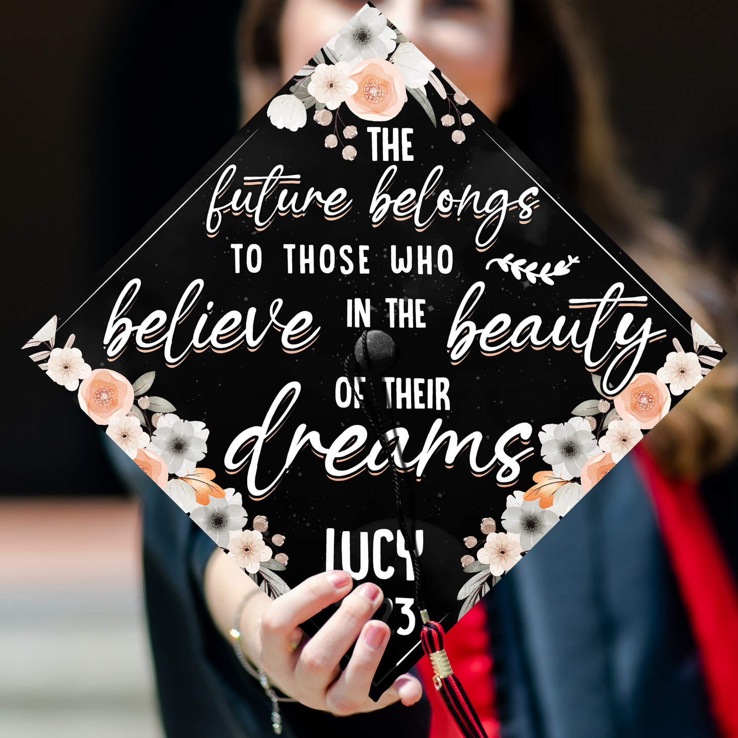 Beauty Of Their Dreams Graduation Cap Topper