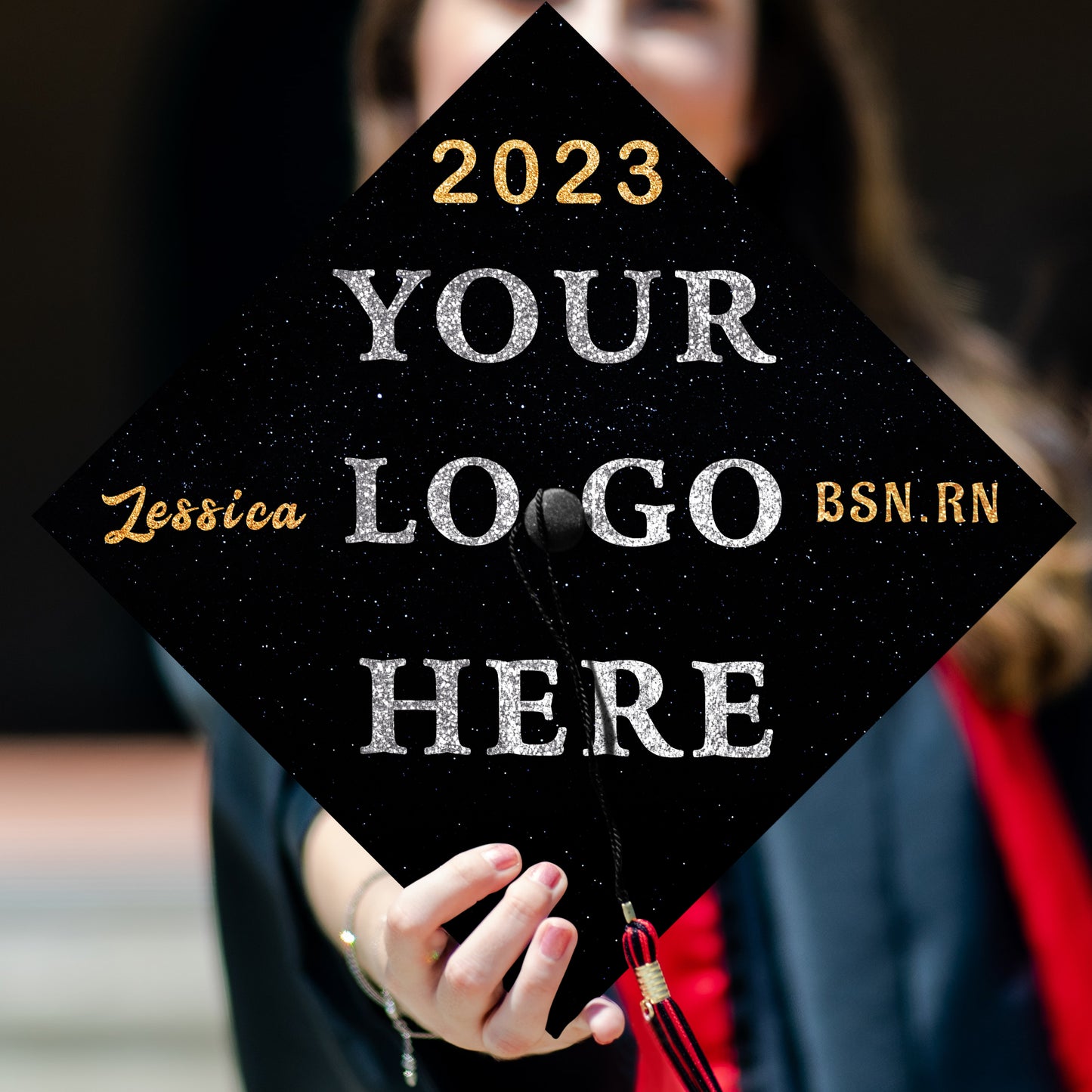 Customized High School University Graduation Cap Topper