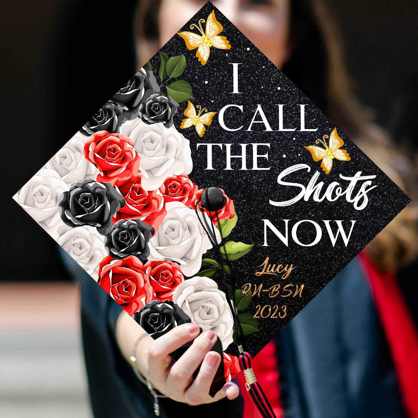 I Call The Shots Now Graduation Cap Topper