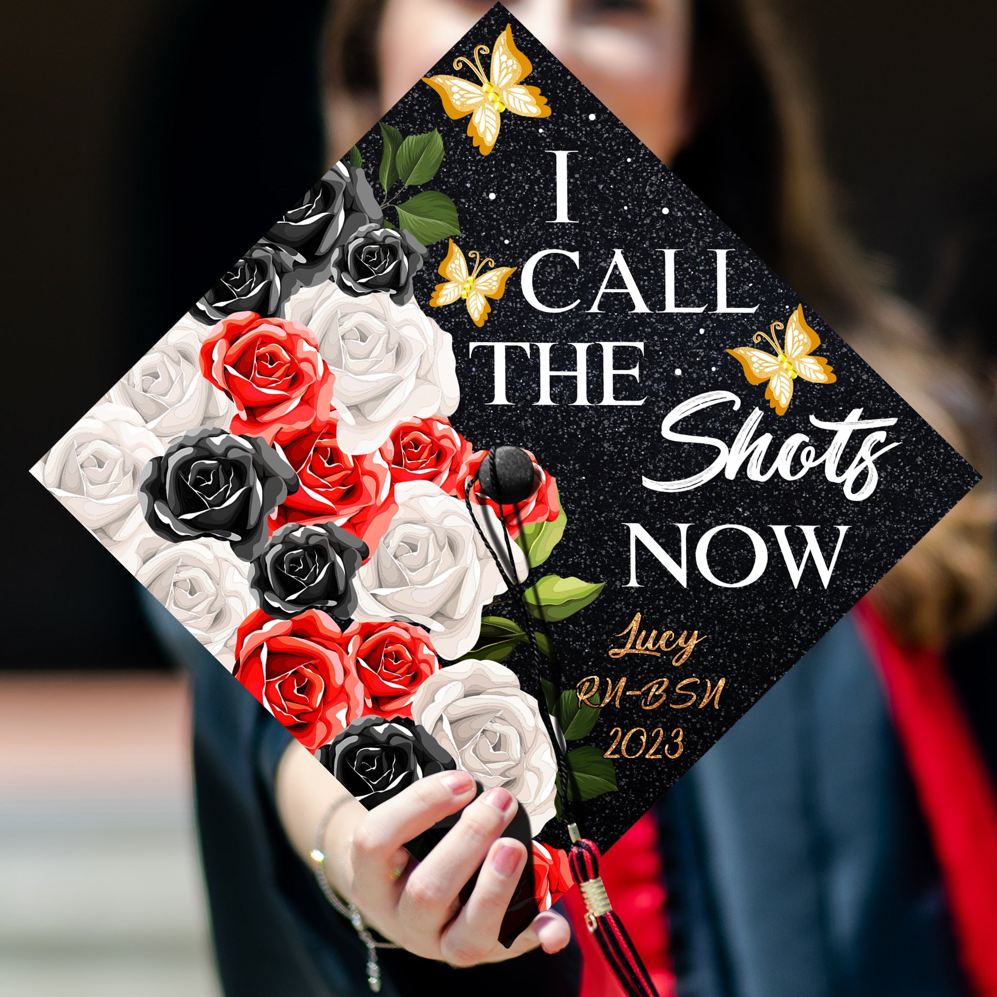 I Call The Shots Now Graduation Cap Topper