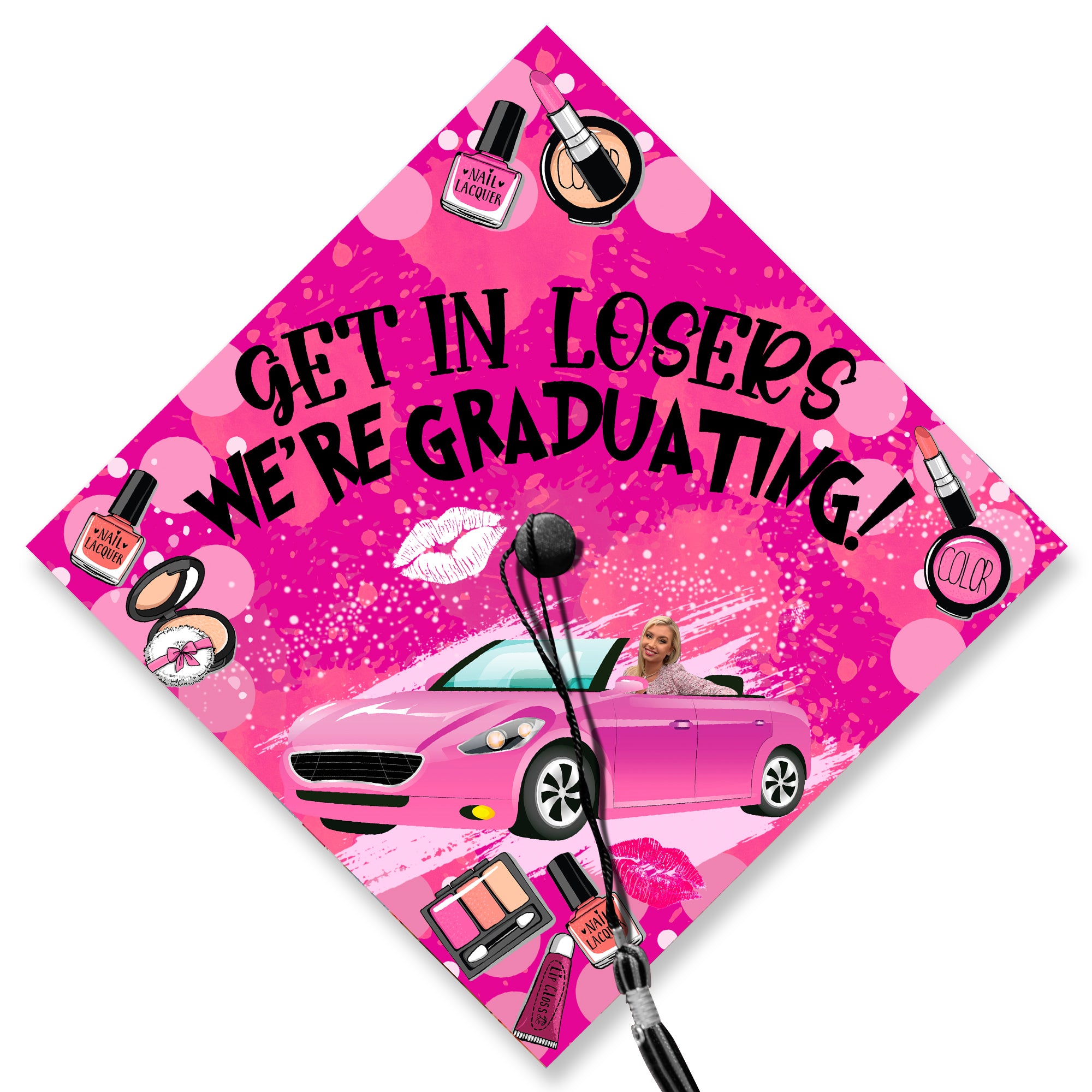 Get In Losers Graduation Cap Topper