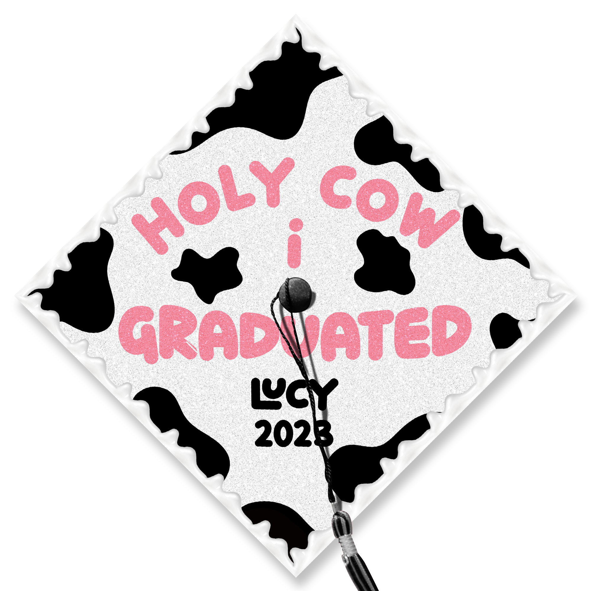 Holy Cow I Graduated Graduation Cap Topper