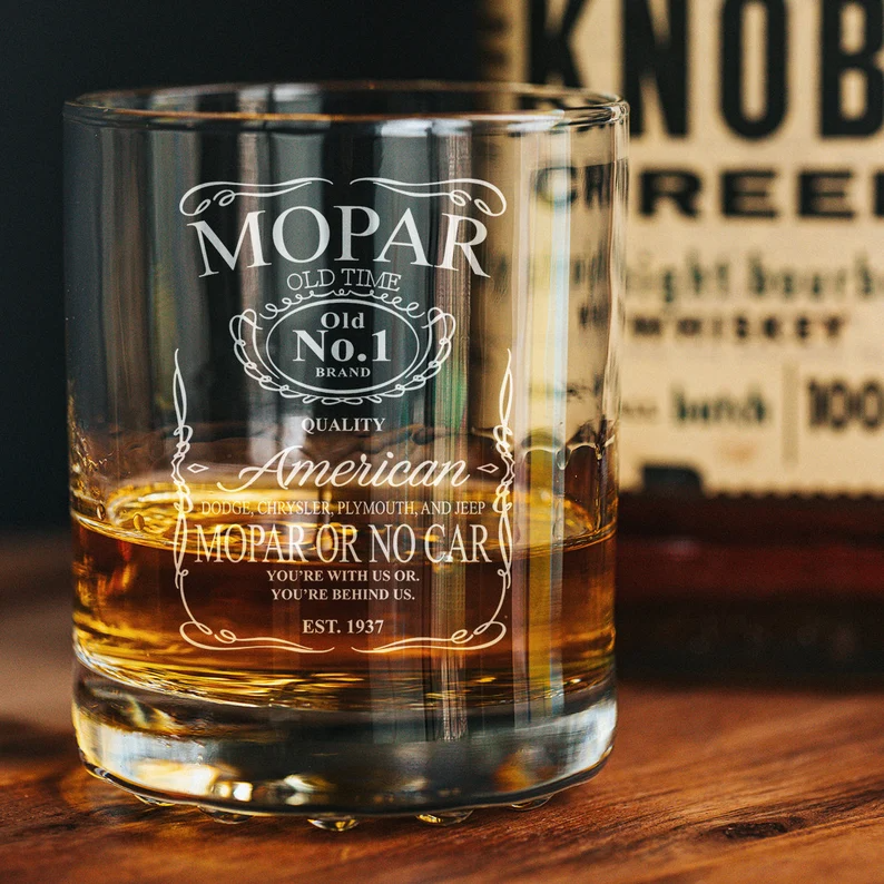 MOPAR Hot Rod Movie Whiskey Glass