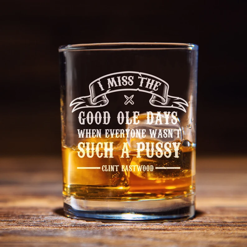 Clint Eastwood Whiskey Glass