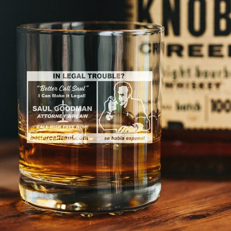 Saul Goodman Better Call Saul Whiskey Glass