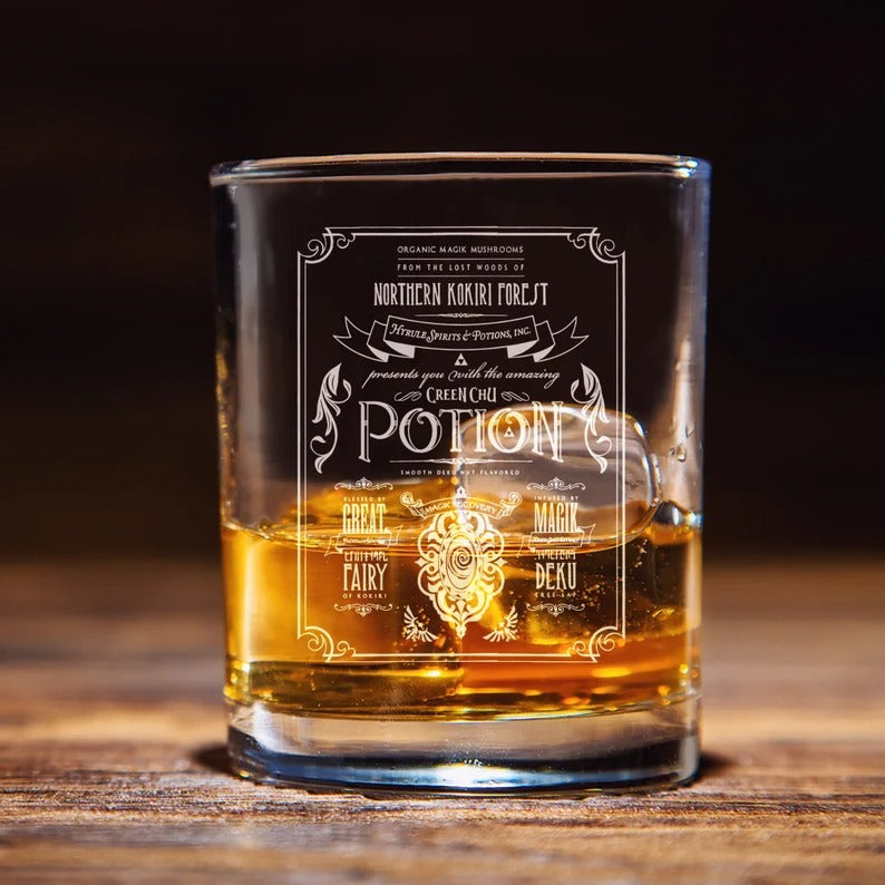 The Legend of Zelda Potions Whiskey Glass