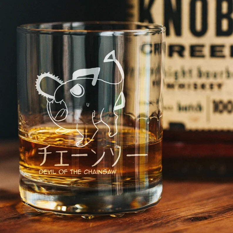 Cute Pochita Whiskey Glass