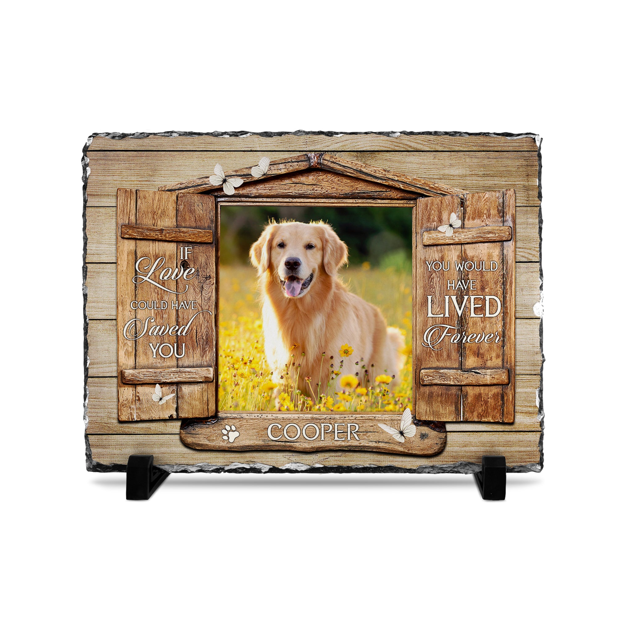 Personalizy Store Slate plaque You Would Have Lived Forever, Custom Photo, Personalized Slate Plaque, Pet Memorial Gifts