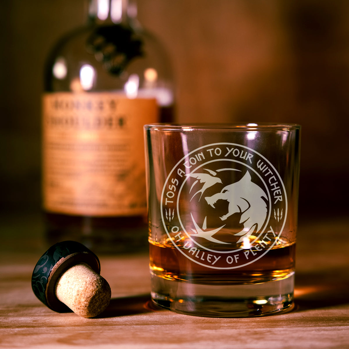 Toss A Coin To Your Witcher Whiskey Glass
