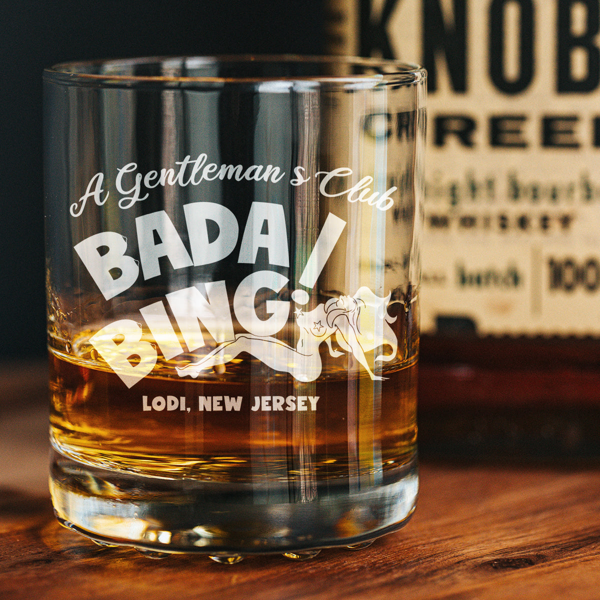 The Sopranos Bada Bing Whiskey Glass