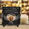 Personalizy Store Slate plaque When Tomorrow Starts Without Me, Custom Photo, Personalized Slate Plaque, Pet Memorial Gifts