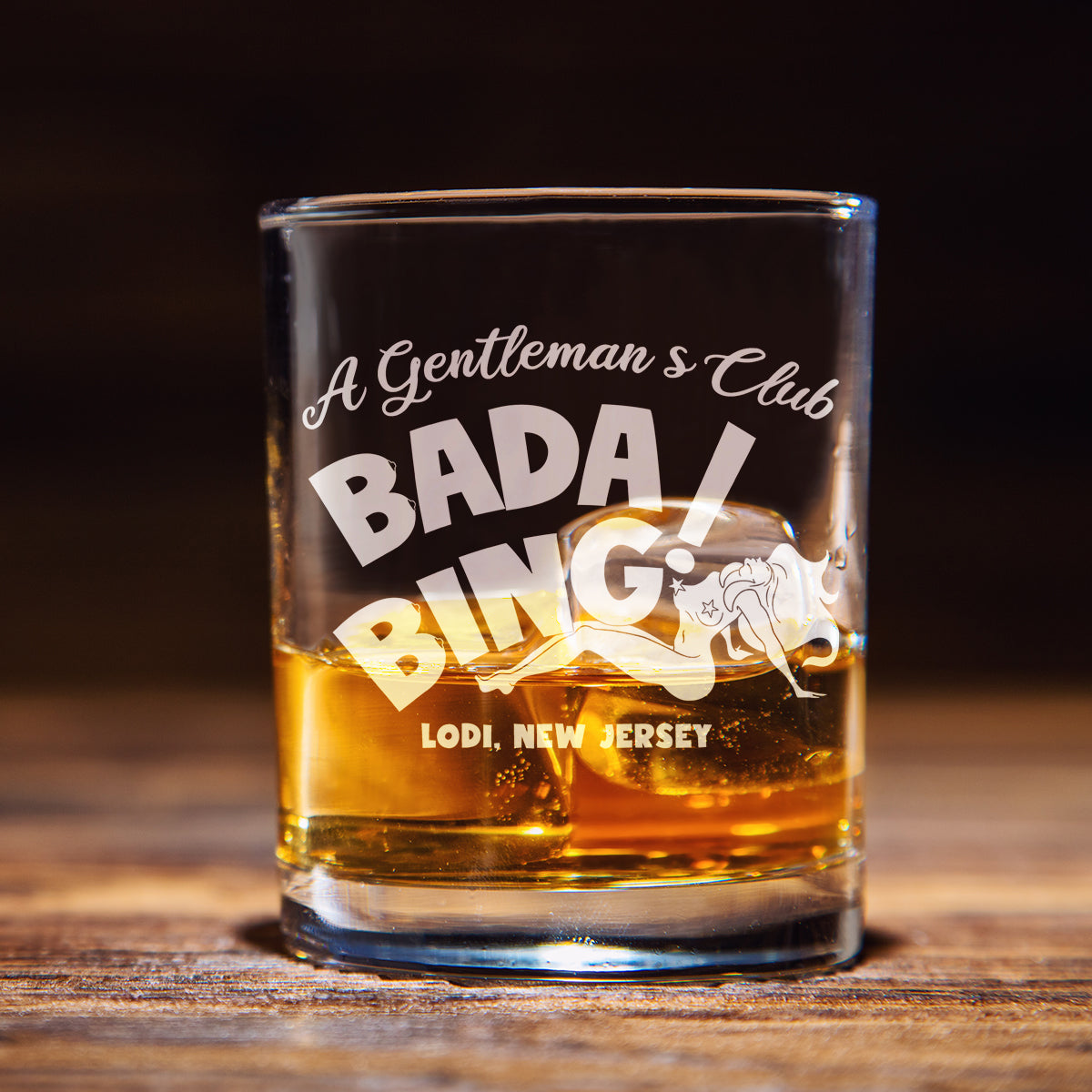 The Sopranos Bada Bing Whiskey Glass