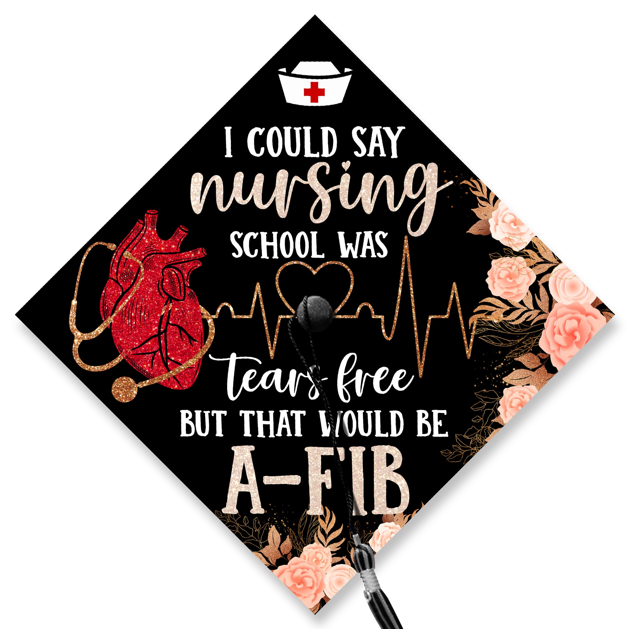 Funny Nurse Graduation Cap Topper