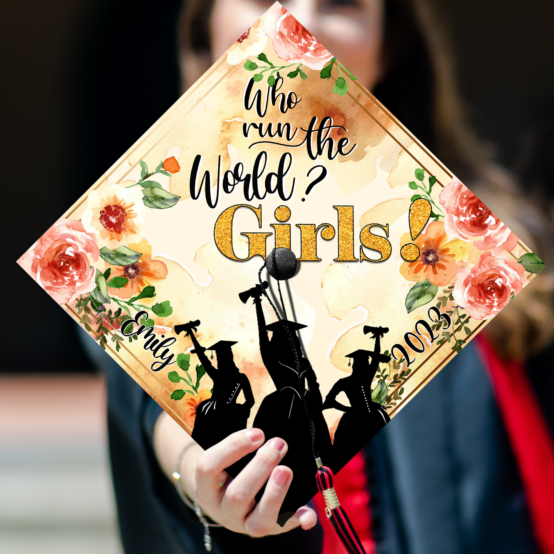 Who Runs The World? Girls Graduation Cap Topper