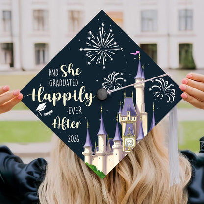 An inspiring personalized graduation gift for her, this cap topper graduation accessory adds a magical touch to the day.