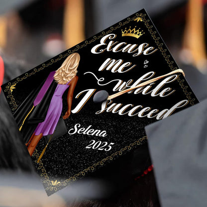 Beautifully designed grad toppers for 2026, offering a unique and personal touch to your graduation attire.