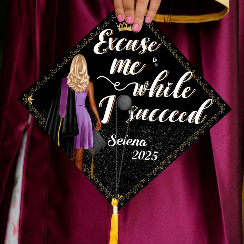 Durable and personalized graduation cap decoration, helping you celebrate your achievements in style.