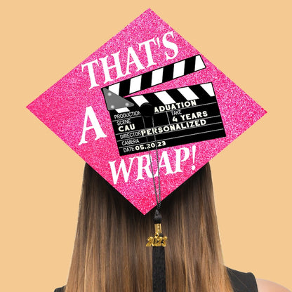 High-quality funny graduation gifts for film students, making it a standout grad cap decoration.