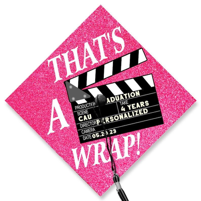 The perfect customized graduation gift, this film student grad topper is a must-have for the Class of 2026.