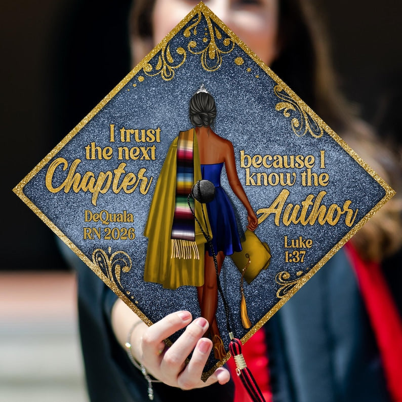 Personalized Bible Verse Graduation Cap Topper for Class of 2026, a divine and meaningful gift.