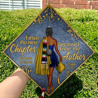 Customized Bible verse graduation cap decorations, providing a high-quality keepsake for 2026 grads.