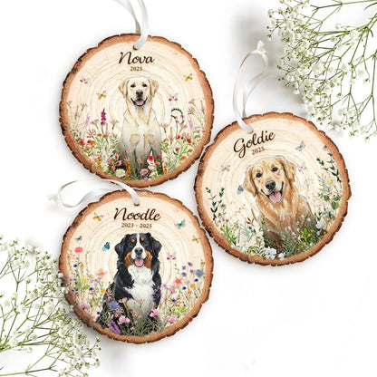 Pet Loss Gifts Personalized Wooden Ornaments Pet Memorial Ornaments