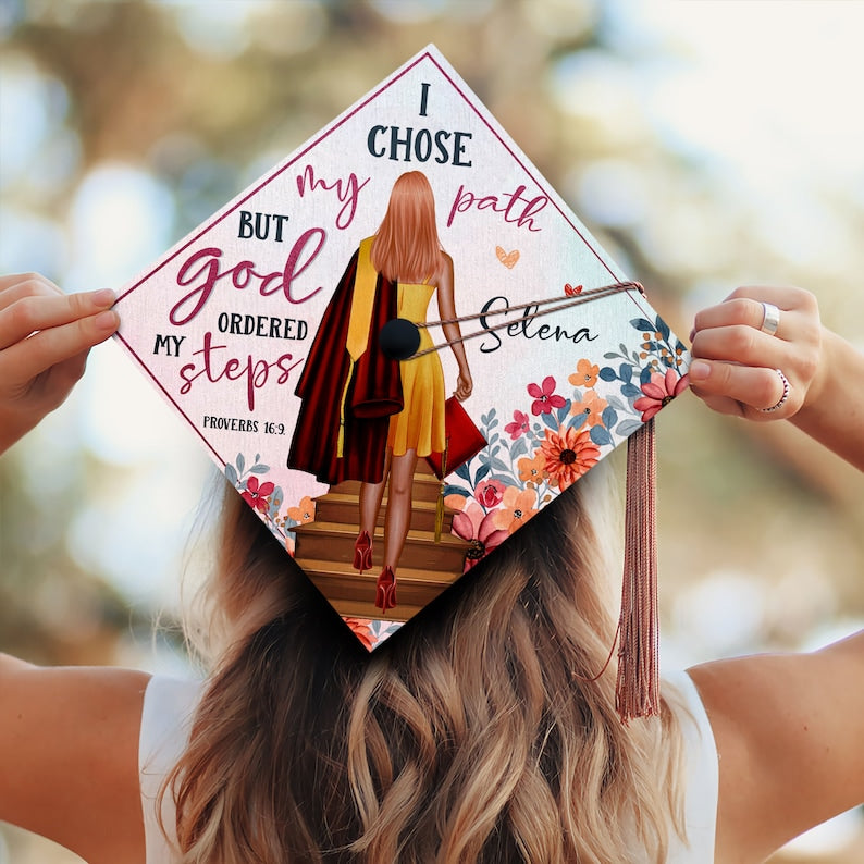 Durable and personalized graduation cap decoration, helping you honor your spiritual journey and success.