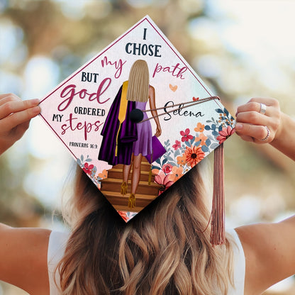 A premium religious grad topper, offering a lasting memento of how faith guided your academic path.