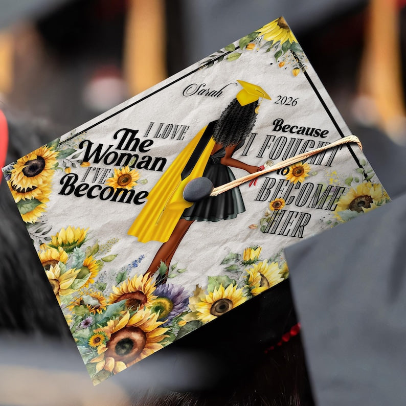 Durable and personalized graduation cap decoration, helping you celebrate your personal growth and journey.