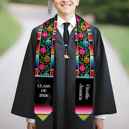 High-quality personalized graduation stole, ideal for those seeking custom graduation gifts for 2026.