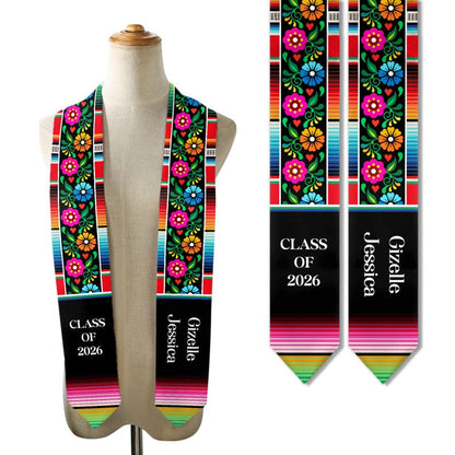 Customized sarape stoles for graduation, helping you celebrate your big milestone for the Class of 2026.