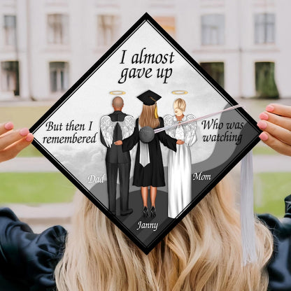 Beautifully designed graduation caps for lost loved ones, offering a unique and personal touch to your attire.