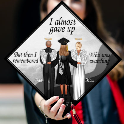 This custom memorial graduation cap topper is a beautiful way to honor a lost loved one on your big day.