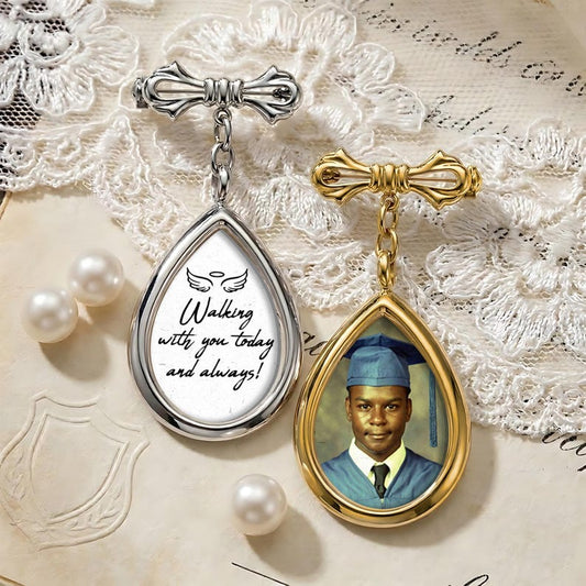 Personalized Memorial Photo Graduation Lapel Pin for Class of 2026, a touching and high-quality tribute.