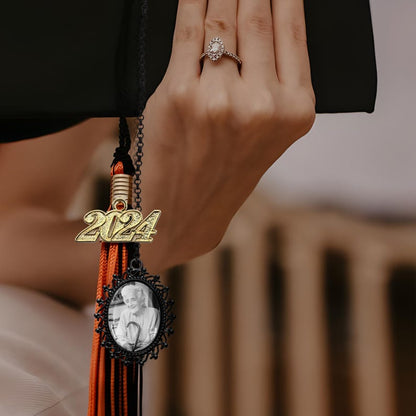 Elegant graduation gift from heaven, featuring a sentimental photo to carry with you during the walk.