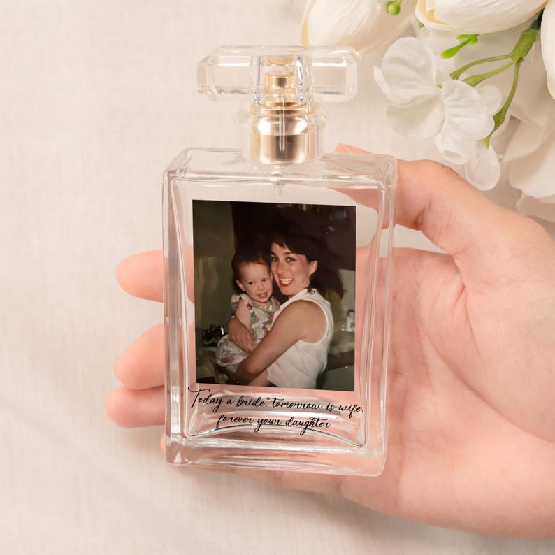 Elegant custom photo gifts for mom from daughter, serving as a lasting memento of your wedding day.