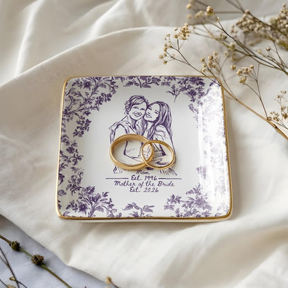 Thoughtful Mother's Day ring dish from daughter, celebrating the special bond with a favorite photo.