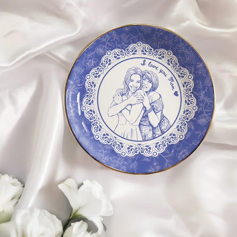 Professional custom ring dish for the Mother of the Bride, providing a high-quality keepsake for years.