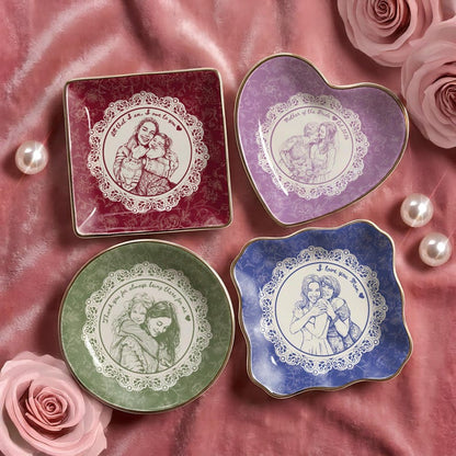 Durable personalized jewelry dish, providing a meaningful way for the Mother of the Groom to store rings.
