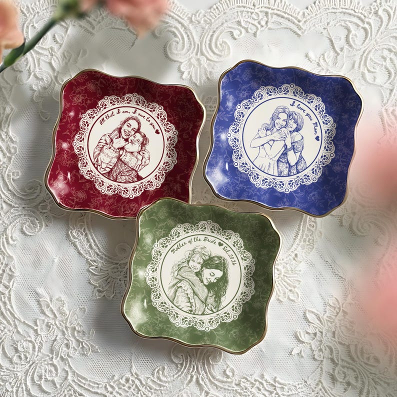 Customized portrait jewelry dish for Mother's Day, making it one of the best gift ideas for her in 2026.