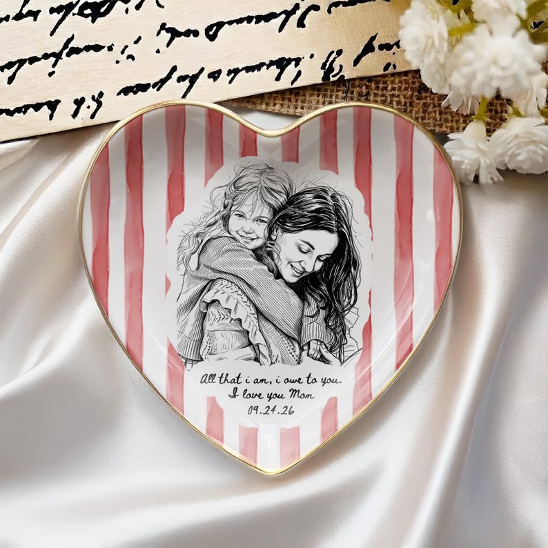 This custom photo ring dish captures a cherished memory, making it a unique Mother's Day gift.