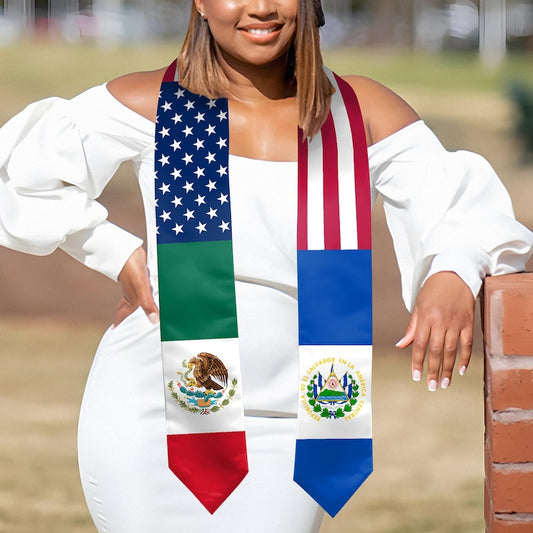 Personalized Sarape Graduation Stole for the Class of 2026, a vibrant and meaningful heritage gift.