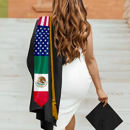 The perfect customized graduation gift, this Hispanic graduation stole is a must-have for the ceremony.