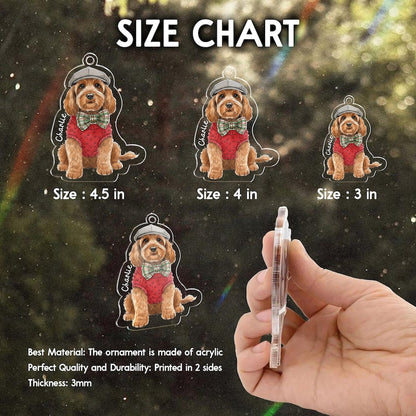 Hand Painted Pet Portraits Custom Hand Painted Christmas Ornaments Gifts for Pet Owners