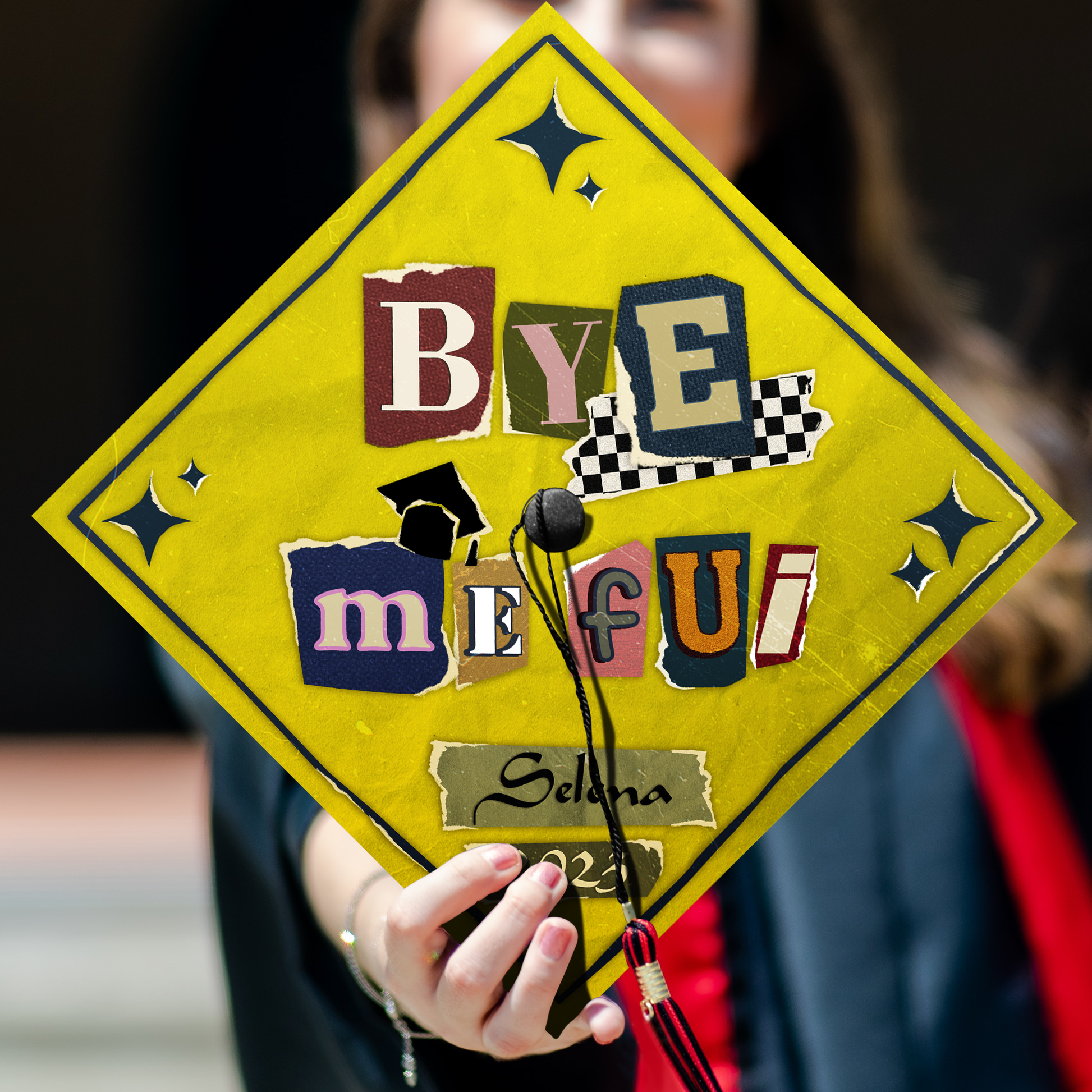 Bye Me Fui Graduation Cap Topper