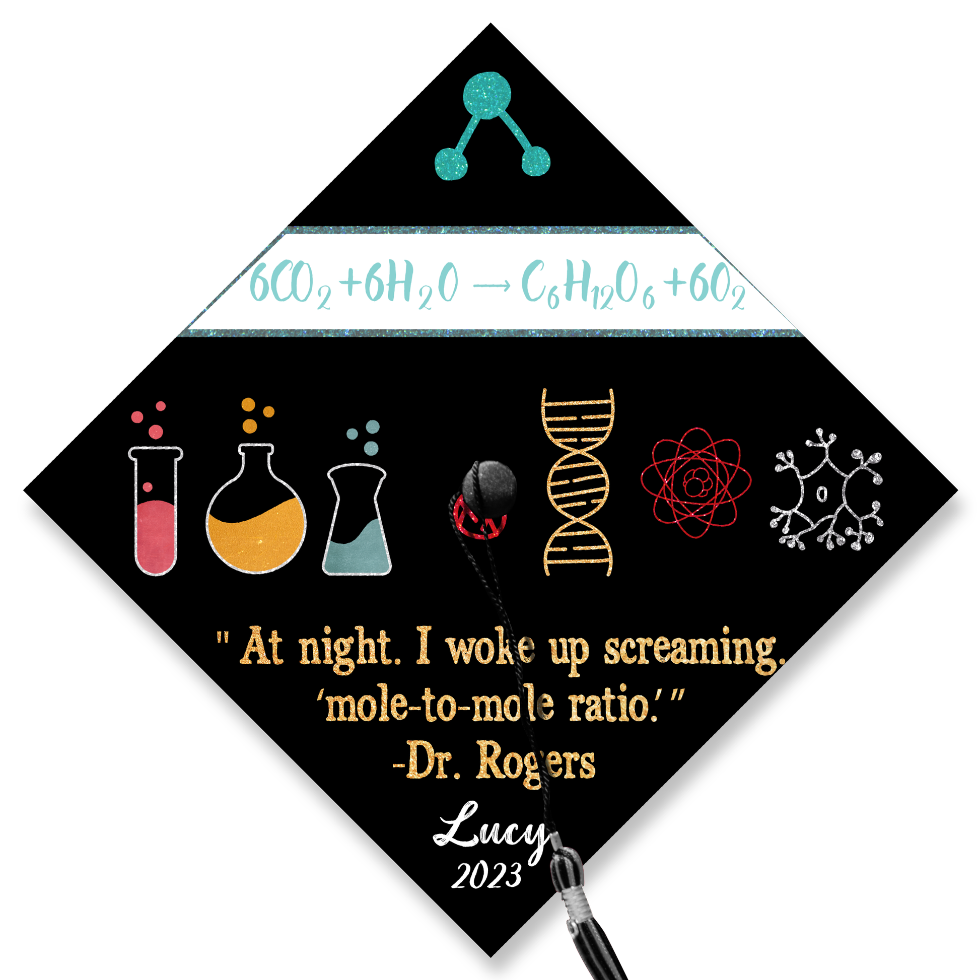 Chemical Engineer Graduation Cap Topper